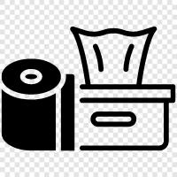 Ткани, бумага для тканей, производство бумаги для тканей, прессование бумаги для тканей Значок svg