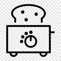 Toast, Toaster, Brot, Bagel symbol