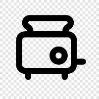 toaster, bread, breakfast, sandwich icon svg