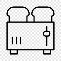 toaster oven, toaster ovens, breakfast, breakfast foods icon svg