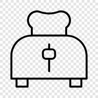 toaster oven, toaster ovens, bread, breadmaker icon svg