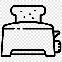 toaster oven, toaster ovens, breakfast, brunch icon svg