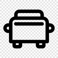 toaster oven, bread, sandwich, breakfast icon svg