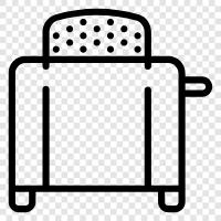 toasters, toaster oven, bread, bun icon svg