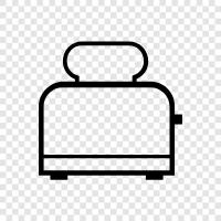 toasters, oven, broil, bake icon svg