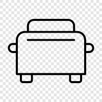 toasters, bread, toasting, oven icon svg