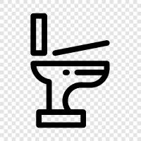 Toilet paper, Toilet cleaner, Toilet seat, Toilet brush icon svg