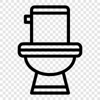 Toilet paper, Toilet cleaner, Toilet seat, Toilet brush icon svg