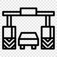 toll gates, toll road, toll bridge, toll booth icon svg