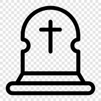 tombstone, headstone, memorial, gravesite icon svg