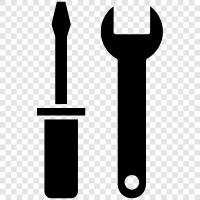 Werkzeug, Toolkit, Toolbox, Reparatur symbol