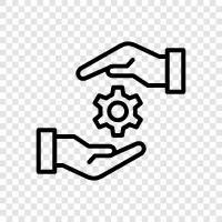 tool, work gloves, work boots, work clothes icon svg