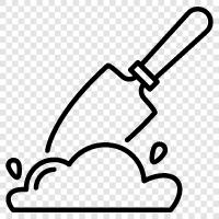 tool, gardening, construction, excavation icon svg