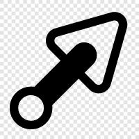 tool, gardening, digging, hoe icon svg