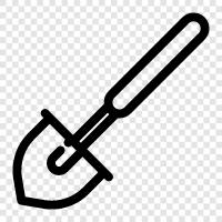 tool, gardening, digging, hand tool icon svg