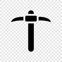 Tool, Axe, Mining, Cutting icon svg