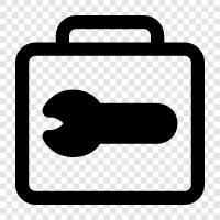 tool repair, tool box, tool kit, tool box contents icon svg