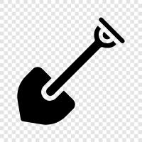 tool, gardening, home improvement, digging icon svg