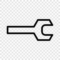 Werkzeuge, Mechanik, Reparatur, Schraubenschlüssel symbol