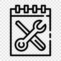 tools, machines, equipment icon svg