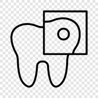 tooth, dental, filling, restoration icon svg