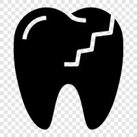 tooth fracture, tooth abscess, toothache, tooth infection icon svg
