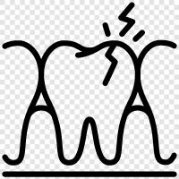 Toothache remedies, Toothache relief, Toothache pain, Toothache causes icon svg