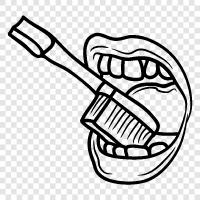 toothpaste, dental floss, oral hygiene, toothbrushing icon svg