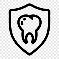 toothpaste, toothbrush, dental floss, tooth protection icon svg