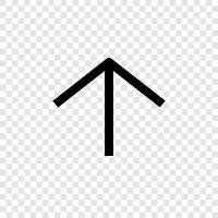 top arrow icon, top arrow on toolbar, top arrow menu, top arrow icon svg