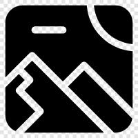 topography, peaks, ridges, slopes icon svg