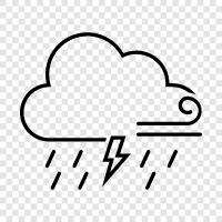 tornado, severe thunderstorm, severe weather, lightning icon svg