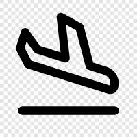 touchdown, runway, landing, touch down icon svg