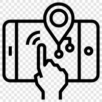 touchscreen, capacitive touchscreen, multitouch, gesture control icon svg