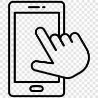 touchscreen, mobile phone touchscreen, iphone touchscreen, android touchscreen icon svg