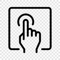 touchscreen, finger, hands, swipe icon svg