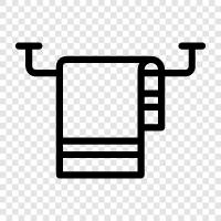 towel bar, bathroom towel rack, towel holder, towel rack for shower icon svg