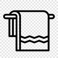 Handtuch, Bad, Strandtuch, Hoteltuch symbol