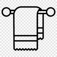 towel rack, towel bar, towel ring, towel stand icon svg