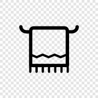 towel rack, towel holder, hand towel, bath towel icon svg