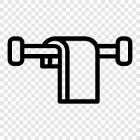 towel rack, towel ring, towel bar, towel holder icon svg