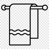 towel rack, towel bar, towel ring, towel hanger icon svg