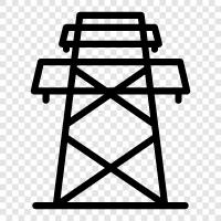 tower, transmission, electrical, electrical tower icon svg
