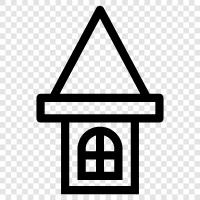 Tower, Keep, Estate, Home icon svg