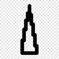 Tower, Dubai, building, height icon svg