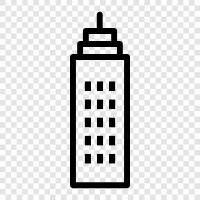 tower, highrise, architecture, construction icon svg