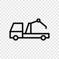 towing, towing truck, tow truck, tow truck service icon svg