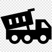 Abschleppwagen, fahren LKW, Verladewagen, Frachtwagen symbol