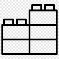 toys, construction, blocks, building icon svg