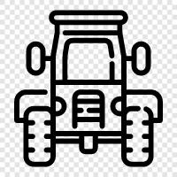 Traktor, Traktor Anhänger, Auto, Anhänger symbol